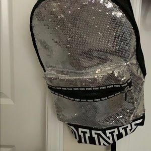 Sparkly pink book bag